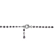 black diamond chain lobster clasp and briolette lariat 