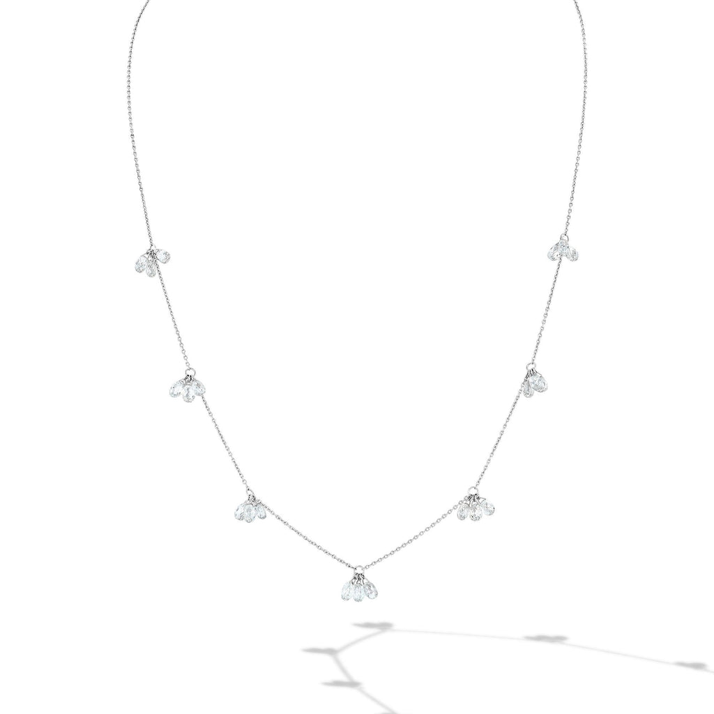 5.57 Carat Diamond Graduated Tennis Necklace