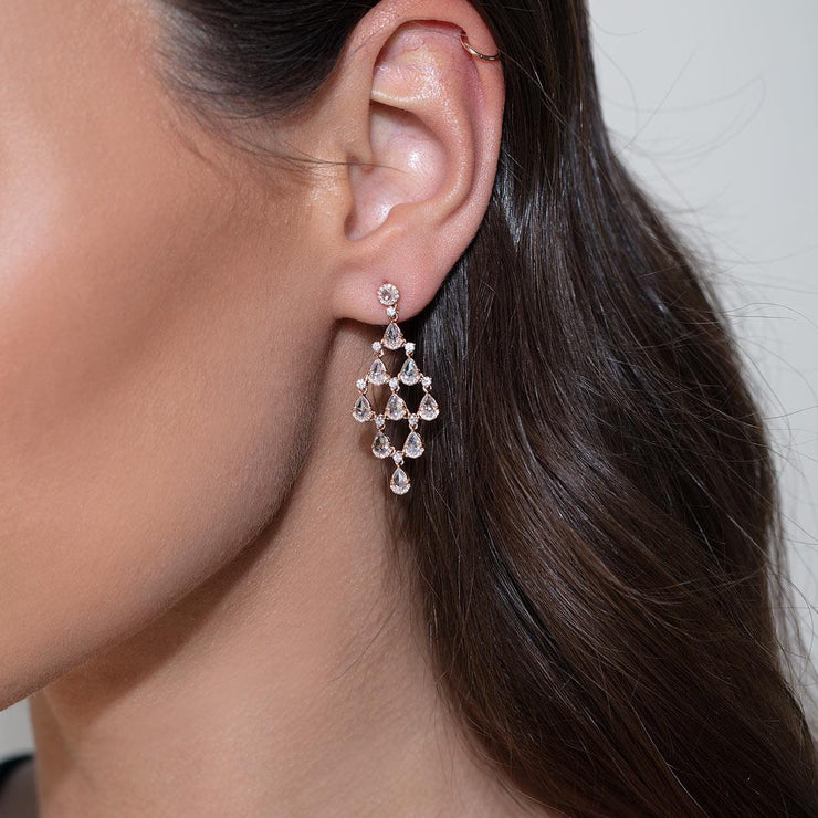 Diamond Chandelier Earrings | Over The Moon