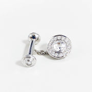 Diamond Cufflinks and Shirt Studs