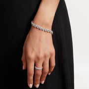 64Facets Diamond Tennis Bracelet 