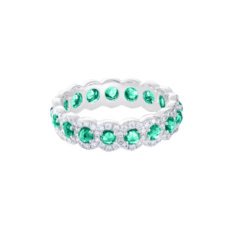 Emerald and Diamond Ring (1.50 Carat) in size 6 (US)