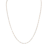 64Facets flat briolette diamond chain necklace in 18k gold