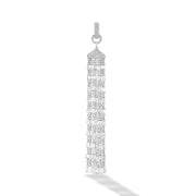 64facets flat briolette diamond tassel in 18k gold