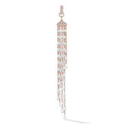 64facets flat briolette diamond tassel pendant in 18k gold