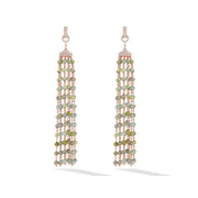 64facets rough diamond tassel earrings 