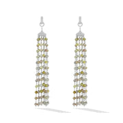 64facets rough diamond tassel earrings 