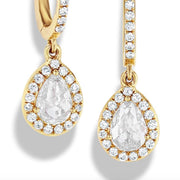 Scallop Diamond Drops (pear)