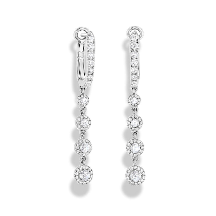 64facets diamond mini drop dangle earrings