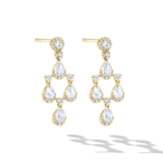 64Facets diamond chandelier earrings in 18k gold