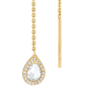 64Facets Needle and Thread Diamond Earrings in 18K gold from the serendipity collection