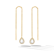 64Facets Needle and Thread Diamond Earrings in 18K gold from the serendipity collection