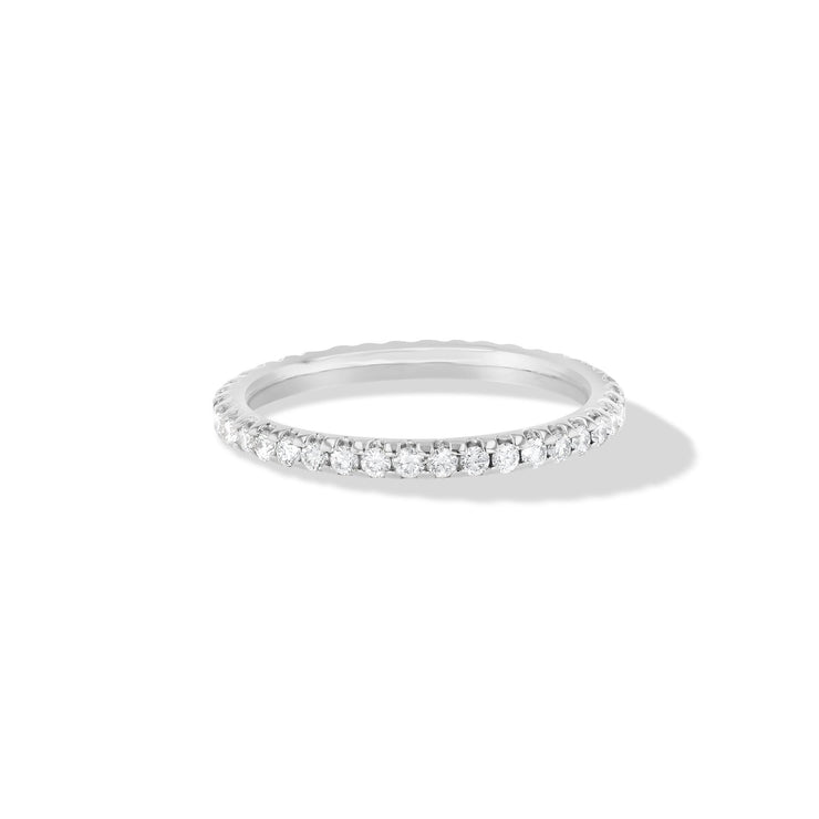 pave diamond ring wedding band