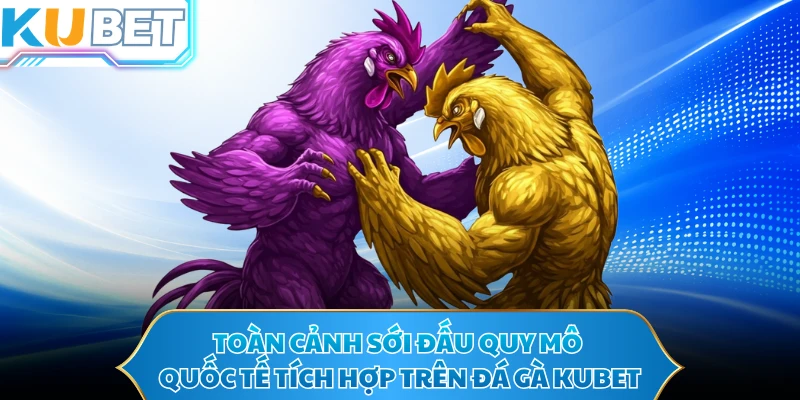 Toàn cảnh sới đấu quy mô quốc tế tích hợp trên đá gà KUBET